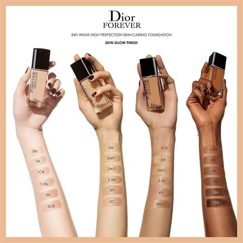 dior forever skin glow foundation color match|Dior forever foundation shades.